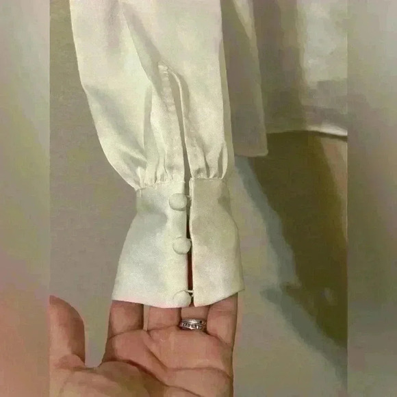 Ryegrass Ivory Tassel Boho Victorian Blouse Large NWT Love Bowery Poplin - Picture 7 of 11